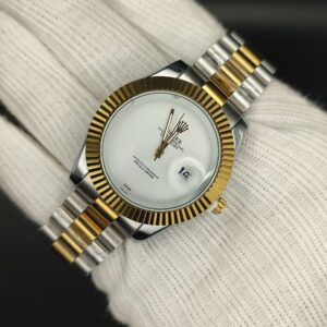 Rolex Date Just Watch – (White Dial )